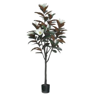 316 000027 7 Decorative plant Mangola I in a pot Inart white pp H155cmSPRING OFFERS