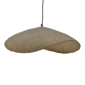 317 000005 4 Ceiling light Lampi Inart grey press papier-iron 71x53x123cmBOHO CHIC > Luminaries