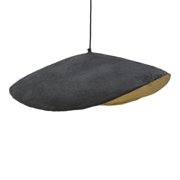 317 000006 3 Ceiling light Lampi Inart black-gold press papier-iron 71x53x123cmBOHO CHIC > Luminaries