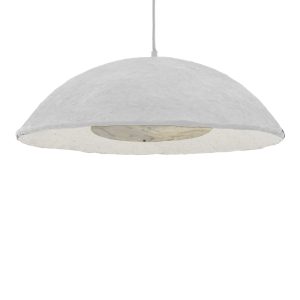 317 000009 3 Ceiling light Markiz Inart white press papier-iron D57x118cmBOHO CHIC > Luminaries