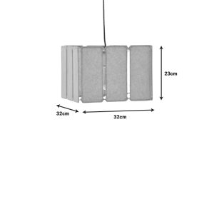 317 000014 2 2 Ceiling light Boxfo Inart brown press papier-iron 32x32x123cmBOHO CHIC > Luminaries