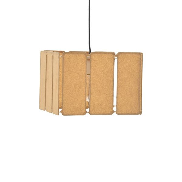 317 000014 3 Ceiling light Boxfo Inart brown press papier-iron 32x32x123cmBOHO CHIC > Luminaries