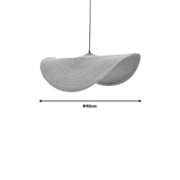 317 000016 2 2 Ceiling light Fonlo Inart natural seagrass-iron D90x129cmBOHO CHIC > Luminaries