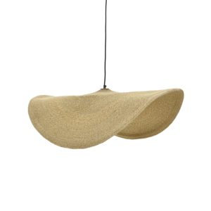 317 000016 3 Ceiling light Fonlo Inart natural seagrass-iron D90x129cmBOHO CHIC > Luminaries
