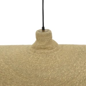317 000017 2 4 Ceiling light Wholy Inart natural seagrass-iron D90x139cmBOHO CHIC > Luminaries