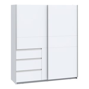 318 000009 6 2-door ardrobe Gotion pakoworld white melamine 170.5x61x200,5cmIndoor furniture > Wardrobes