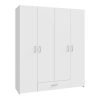 318 000033 6 Norman pakoworld melamine wall shelf in walnut-white shade 110x19.5x90cmIndoor furniture > Wall shelves