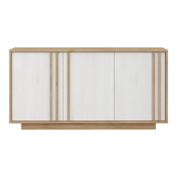 318 000038 2 5 Chesto pakoworld melamine buffet in white and oak color 169.2x42x87cmIndoor furniture > Buffets