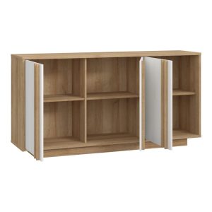 318 000038 3 5 Chesto pakoworld melamine buffet in white and oak color 169.2x42x87cmIndoor furniture > Buffets