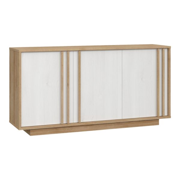 318 000038 8 Chesto pakoworld melamine buffet in white and oak color 169.2x42x87cmIndoor furniture > Buffets