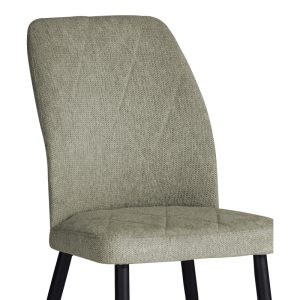 320 000014 2 2 Chair Vika pakoworld grey fabric-black metal leg 48x58x90cmIndoor furniture > Chairs