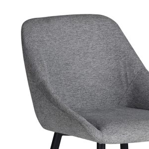 320 000019 2 2 Chair Loukrizia pakoworld light grey fabric-black metal leg 56x63.5x82cmSPRING OFFERS