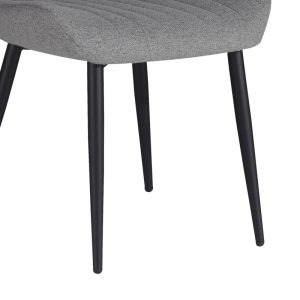 320 000024 3 2 Chair Versa pakoworld grey-blue fabric-black metal leg 54x63.5x84cmIndoor furniture > Chairs
