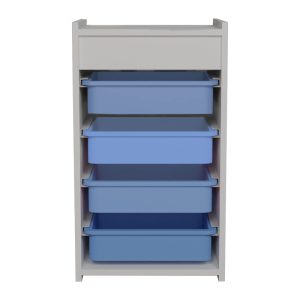 321 000065 2 2 Cabinet with baskets Toily pakoworld white-blue melamine 45x30x75cmIndoor furniture > Home organization > Kitchen > Chest of Drawers