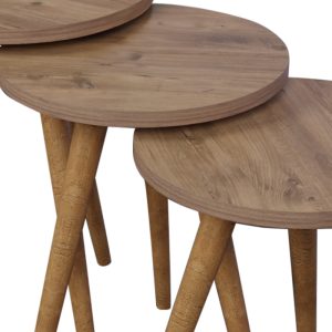 321 000089 2 11 Side tables Perjene pakoworld set of 3 melamine and wood in a natural shadeIndoor furniture > Tables auxiliary