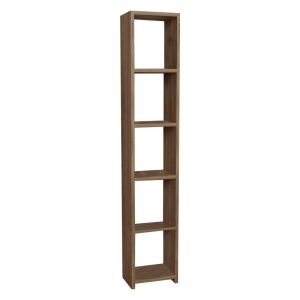 321 000092 10 Barzine pakoworld melamine bookcase in natural shade 27.6x19.5x150cmIndoor furniture > Bookshelves