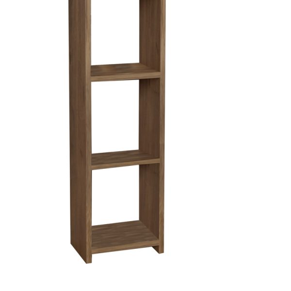 321 000092 4 7 Barzine pakoworld melamine bookcase in natural shade 27.6x19.5x150cmIndoor furniture > Bookshelves
