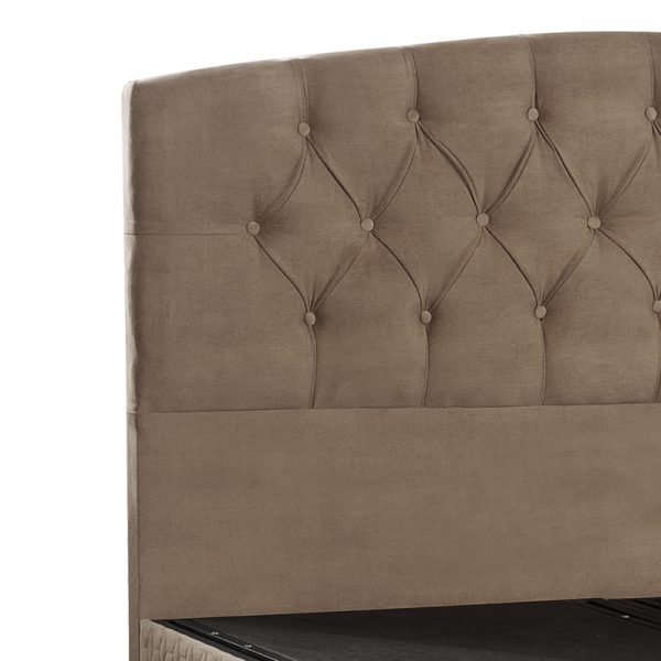 322 000003 4 6 Double bed Lanse pakoworld with storage space brown 160x200cmIndoor furniture > Beds