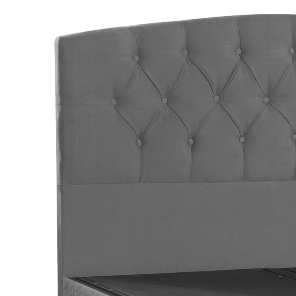 322 000005 2 12 Double bed Lanse pakoworld with storage space anthracite 160x200cmIndoor furniture > Beds