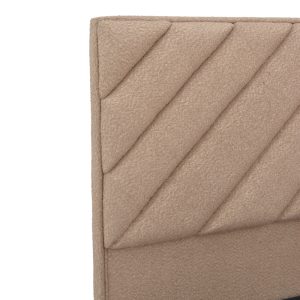 322 000021 4 2 Tito pakoworld double bed with storage space bouclé fabric in light brown shade 160x200cmIndoor furniture > Beds