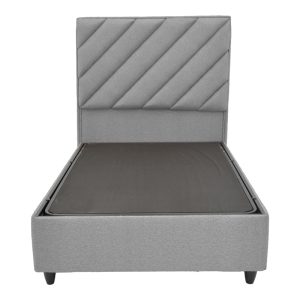 322 000023 3 2 Tito pakoworld single bed with storage bouclé fabric in light gray shade 120x200cmIndoor furniture > Beds
