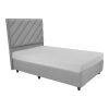 322 000023 5 Tito pakoworld double bed with storage space bouclé fabric in light brown shade 160x200cmIndoor furniture > Beds