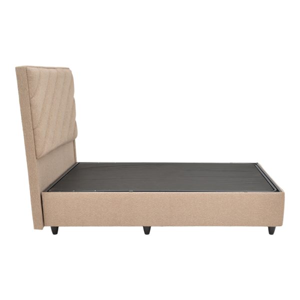 322 000024 2 2 Tito pakoworld single bed with storage space bouclé fabric in light brown shade 120x200cmHOT DEALS