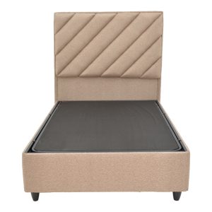 322 000024 3 2 Tito pakoworld single bed with storage space bouclé fabric in light brown shade 120x200cmHOT DEALS