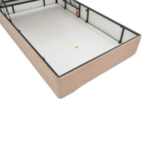 322 000024 4 2 Tito pakoworld single bed with storage space bouclé fabric in light brown shade 120x200cmHOT DEALS