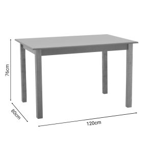 325 000002 4 2 Table Zolenio pakoworld solid beech wood with mdf top polish walnut 120x80x76cmSPRING OFFERS