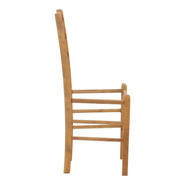 325 000005 2 2 Coffee shop chair Paros pakoworld solid beech wood polish walnut 41x42x92cmIndoor furniture > Chairs