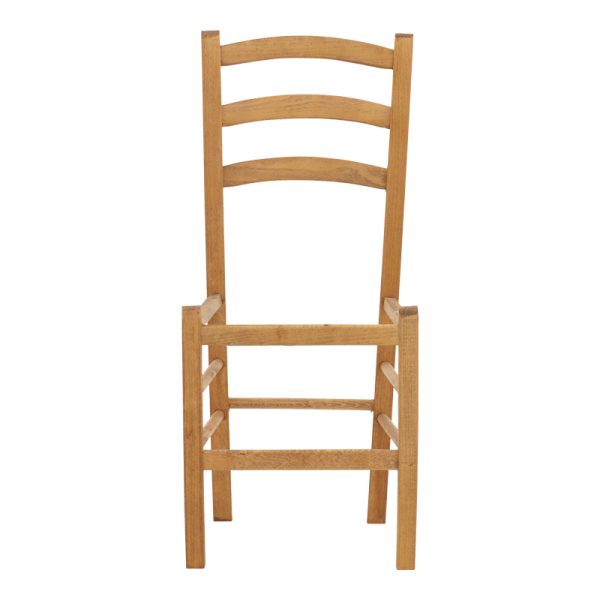 325 000005 3 2 Coffee shop chair Paros pakoworld solid beech wood polish walnut 41x42x92cmIndoor furniture > Chairs