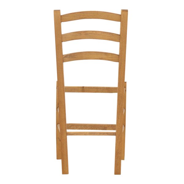 325 000005 4 2 Coffee shop chair Paros pakoworld solid beech wood polish walnut 41x42x92cmIndoor furniture > Chairs