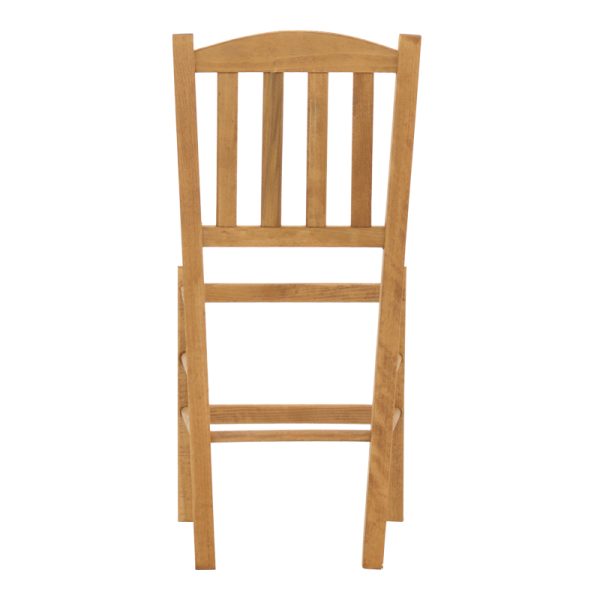 325 000006 4 2 Coffee shop chair Damnir pakoworld solid beech wood polish walnut 41x42x92cmIndoor furniture > Chairs
