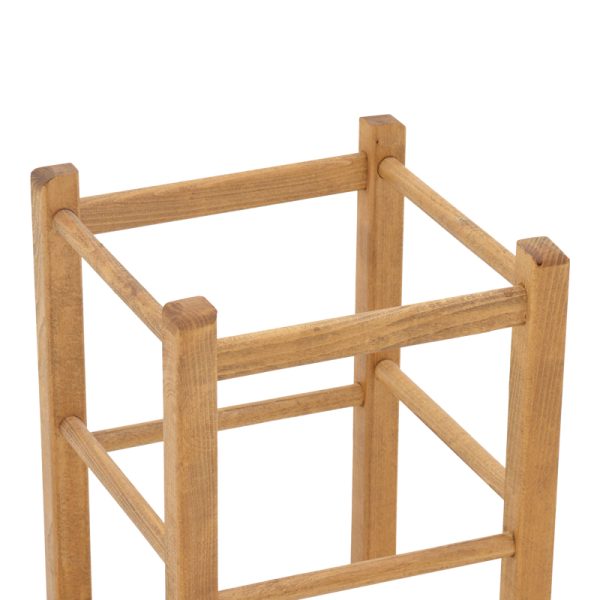 325 000007 2 2 Coffee shop stool Oligor pakoworld solid beech wood polish walnu 34x4x47cmIndoor furniture > Stools