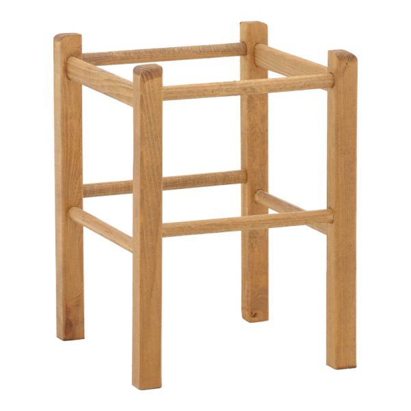 325 000007 5 Coffee shop stool Oligor pakoworld solid beech wood polish walnu 34x4x47cmIndoor furniture > Stools