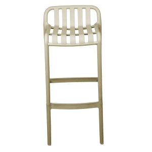 326 000009 3 4 Bar stool Zoi pakoworld pp in cappuccino shade 36x56x87cmOutdoor furniture > Stools bar