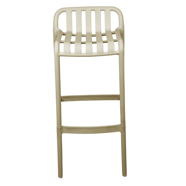 326 000009 3 4 Bar stool Zoi pakoworld pp in cappuccino shade 36x56x87cmOutdoor furniture > Stools bar