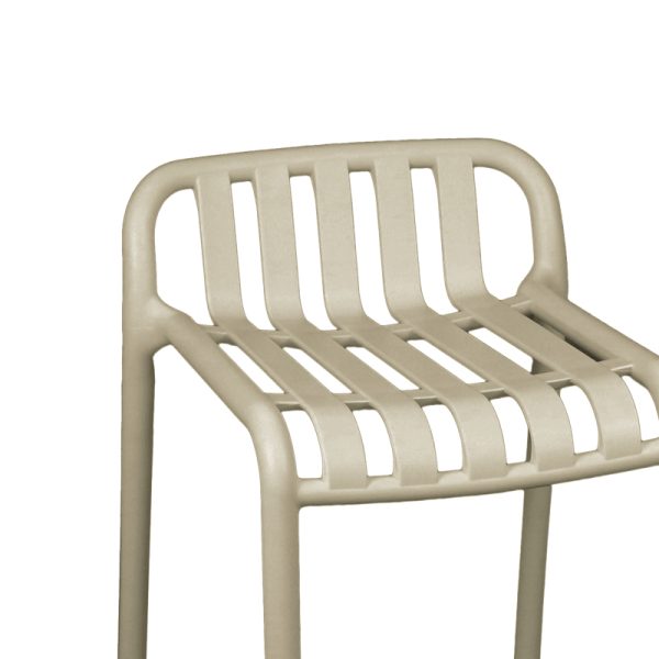 326 000009 4 4 Bar stool Zoi pakoworld pp in cappuccino shade 36x56x87cmOutdoor furniture > Stools bar