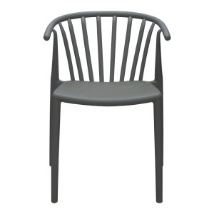 326 000017 3 9 Zelma pakoworld pp armchair in anthracite shade 55x53x73cmOutdoor furniture > Garden armchairs