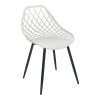 326 000018 5 Dining table Nares-Pino B set of 7 pakoworld white aluminum and plywood in a natural shade 180x90x72.5cmHOT DEALS