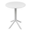 326 000021 9 Merkon pakoworld pp table in cappuccino shade D60x75cmOutdoor furniture > Garden dining sets