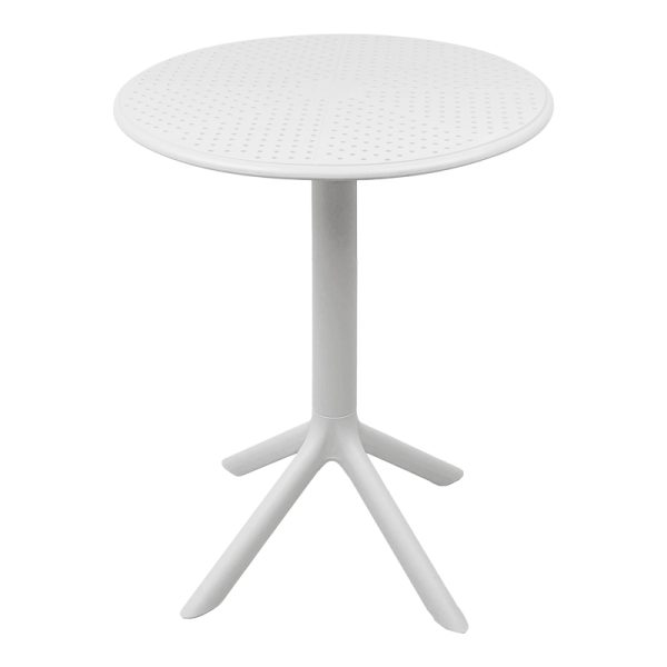 326 000021 9 Merkon pakoworld pp table in white shade D60x75cmOutdoor furniture > Garden dining sets