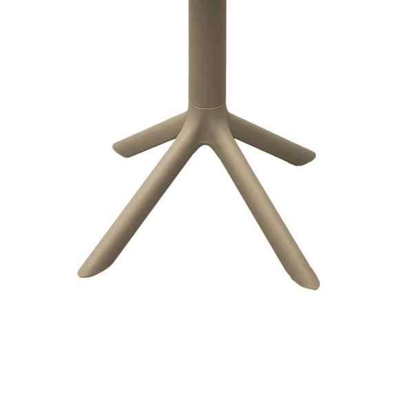 326 000022 2 8 Merkon pakoworld pp table in cappuccino shade D60x75cmOutdoor furniture > Garden dining sets
