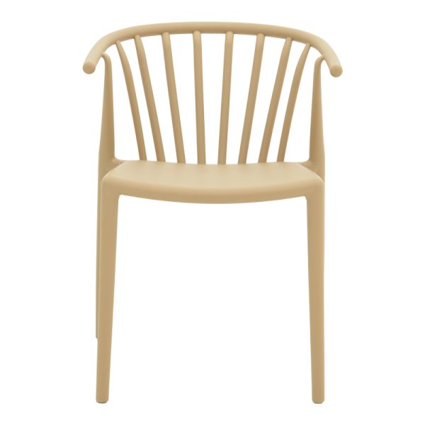 326 000025 3 8 Zelma pakoworld pp armchair in light cappucino color 55x53x73cmOutdoor furniture > Garden chair