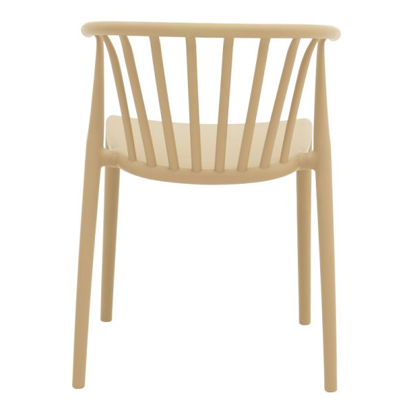326 000025 4 8 Zelma pakoworld pp armchair in light cappucino color 55x53x73cmOutdoor furniture > Garden chair