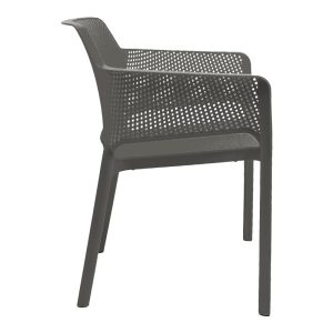 326 000027 2 4 Oviez pakoworld pp armchair in anthracite shade 59x58x79cmOutdoor furniture > Garden armchairs