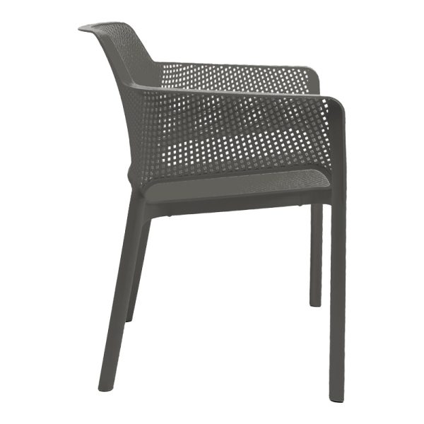 326 000027 2 4 Oviez pakoworld pp armchair in anthracite shade 59x58x79cmOutdoor furniture > Garden armchairs