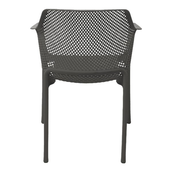 326 000027 4 4 Oviez pakoworld pp armchair in anthracite shade 59x58x79cmOutdoor furniture > Garden armchairs