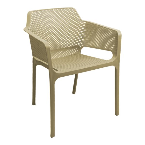 326 000028 8 Oviez pakoworld pp armchair in cappuccino shade 59x58x79cmOutdoor furniture > Garden armchairs